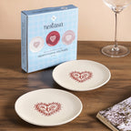 Hearty Ceramic Small Plate Cream Set Of 2 15cm Nestasia