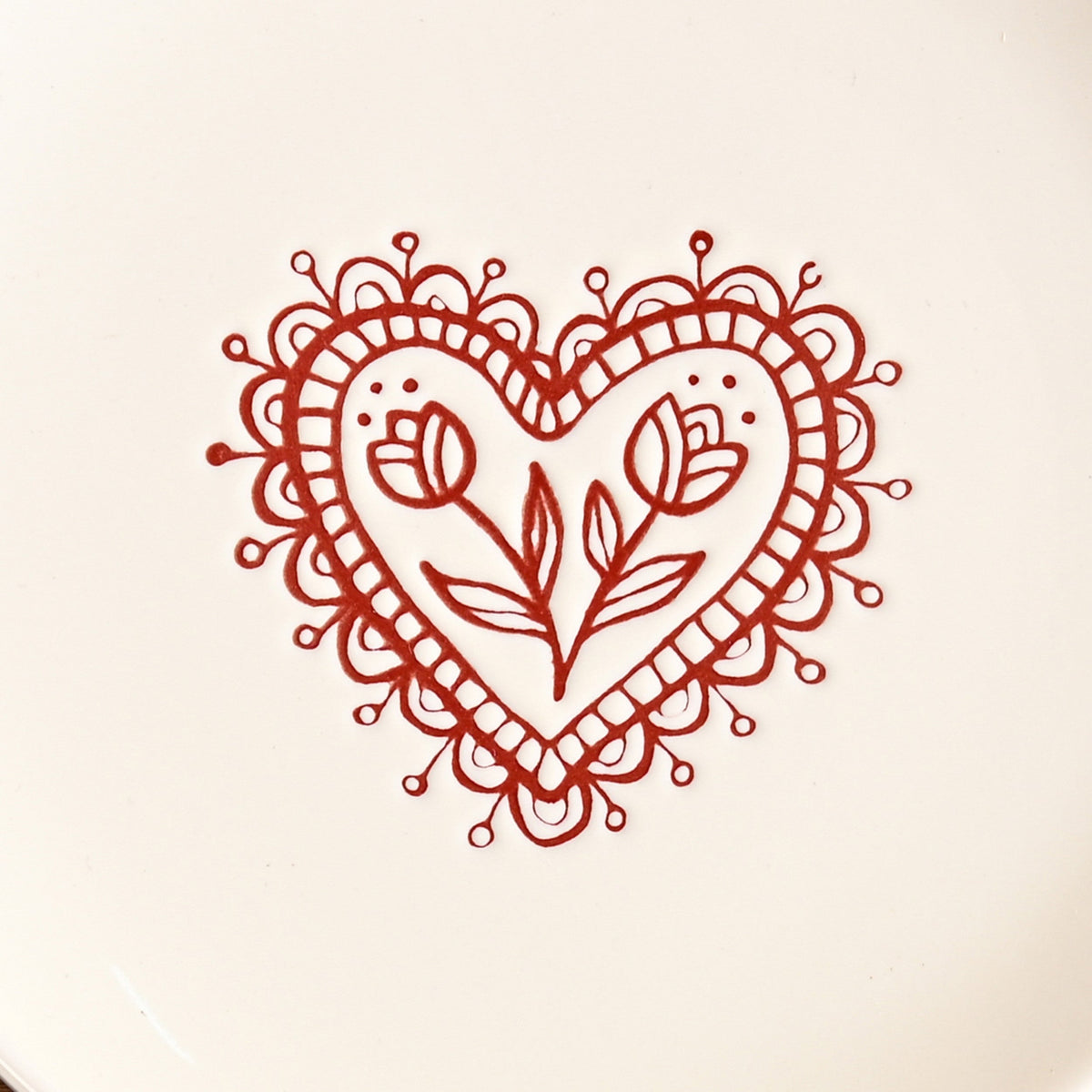 Hearty Ceramic Small Plate Cream Set Of 2 15cm Nestasia
