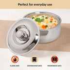 Heat Lock Stainless Steel Casserole 1500ml Nestasia