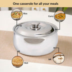Heat Lock Stainless Steel Casserole 1500ml Nestasia
