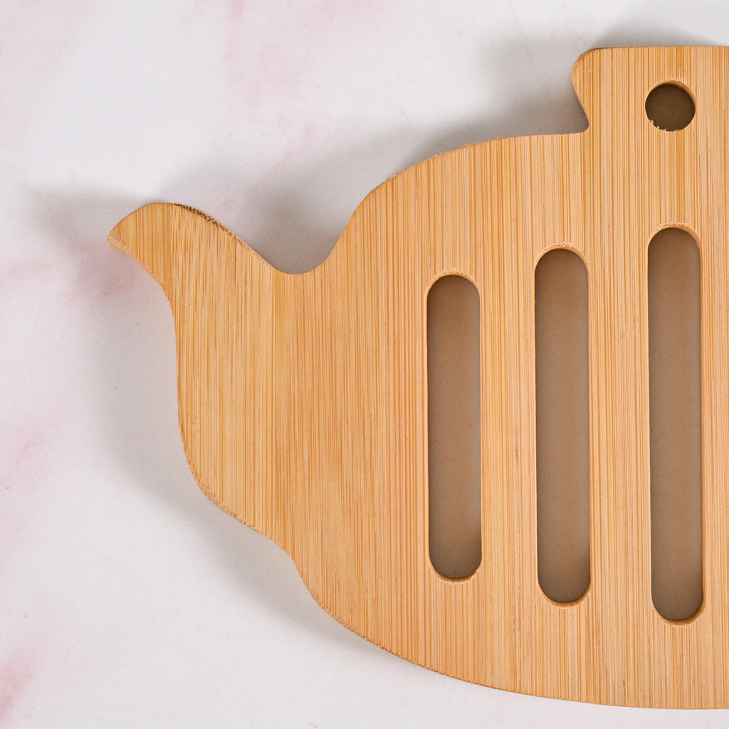 Teapot Trivet With Heat Resistant Bamboo Set Of 3 Nestasia