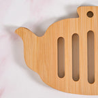 Teapot Trivet With Heat Resistant Bamboo Set Of 3 Nestasia