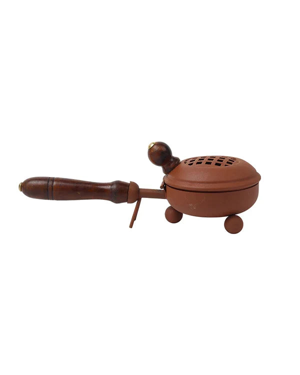 Handcrafted Metal Dhoopdani for Pooja Items and Religious Ceremonies