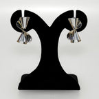 Hourglass Twist Earrings Silver Nestasia