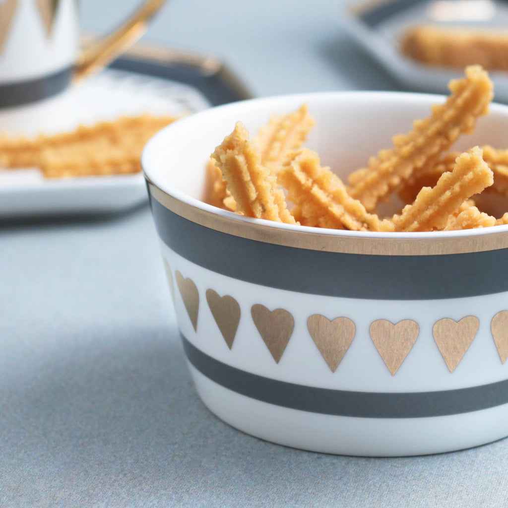 MERRY Heart Snack Bowl 400 ml Nestasia