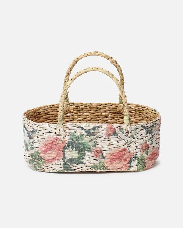 Handmade Seagrass Gift Hamper Basket for Elegant Home Storage and Gifting
