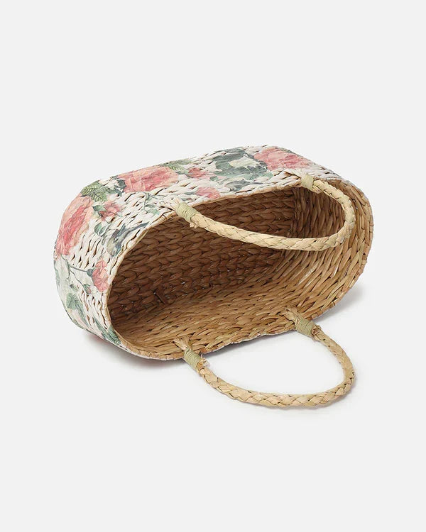 Handmade Seagrass Gift Hamper Basket for Elegant Home Storage and Gifting