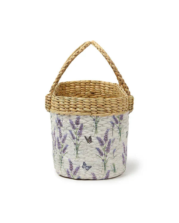 Handcrafted Seagrass Tiffin Basket for Lunch, Travel & Beach Picnics