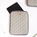 Premium Vegan Leather iPad Cover Grey Nestasia