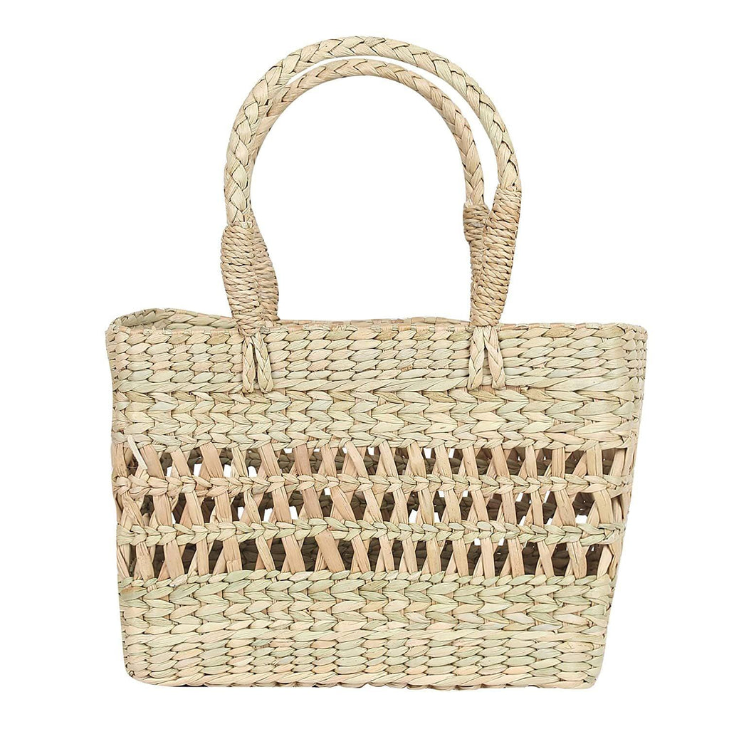 Jali Natural Seagrass Shopping Basket