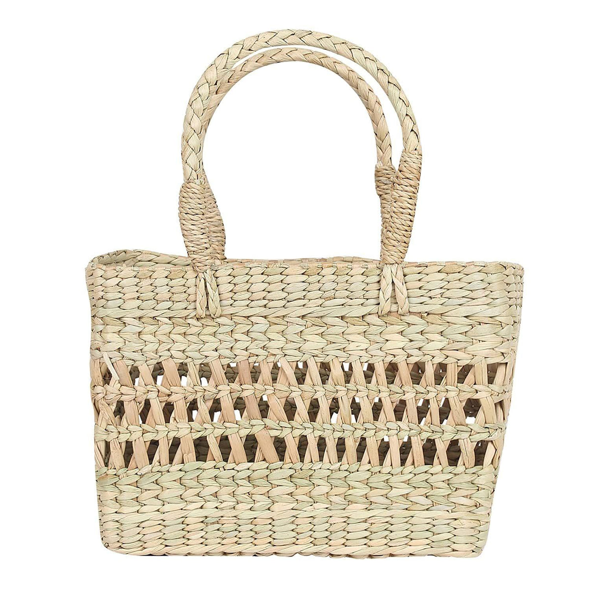 Jali Natural Seagrass Shopping Basket