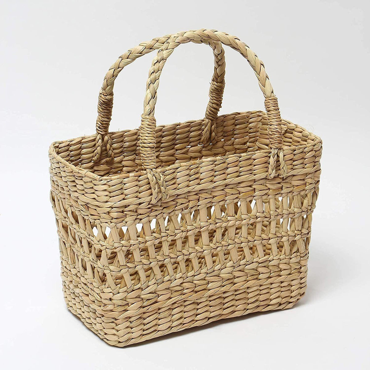 Jali Natural Seagrass Shopping Basket