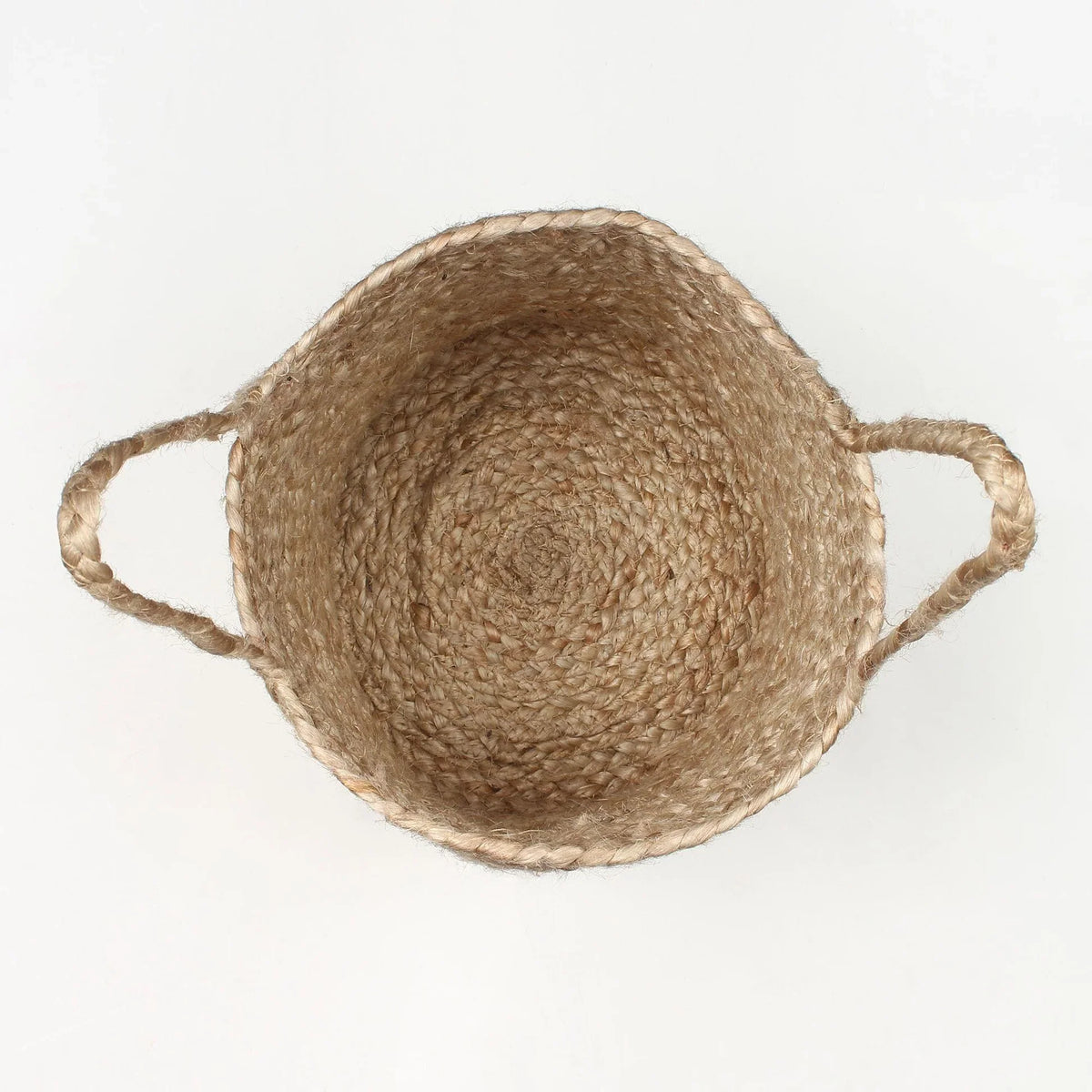 Set of 2 Natural Fiber Basket for Storage or Indoor Greenery