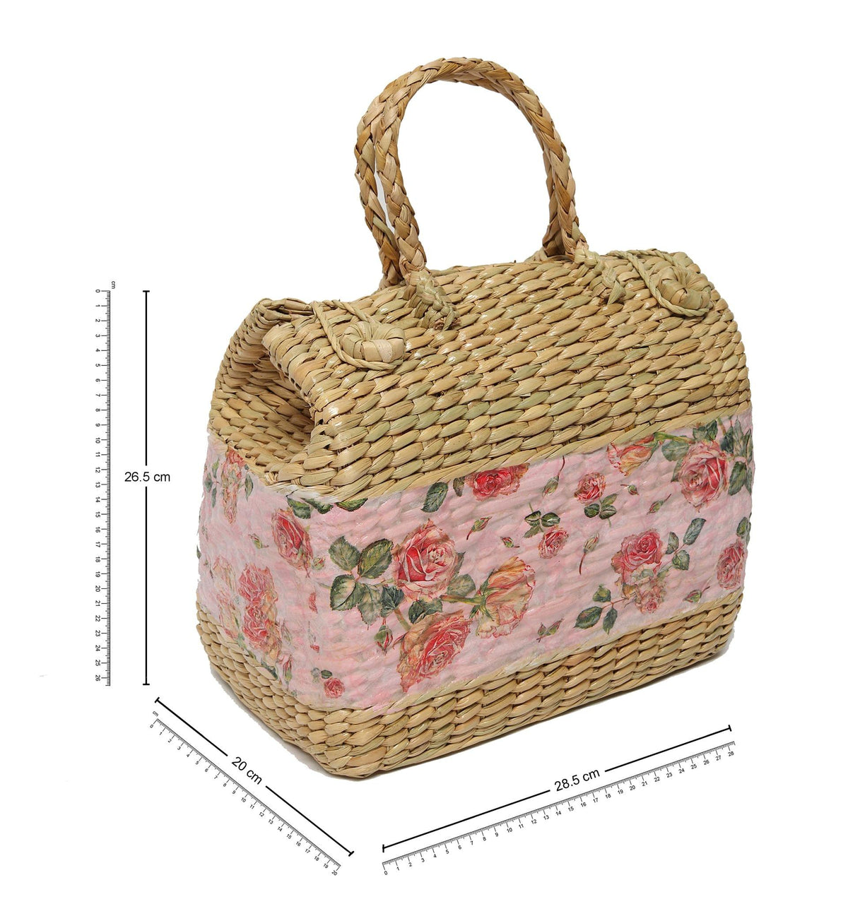 Seagrass Picnic Basket with Lid