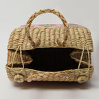 Seagrass Picnic Basket with Lid