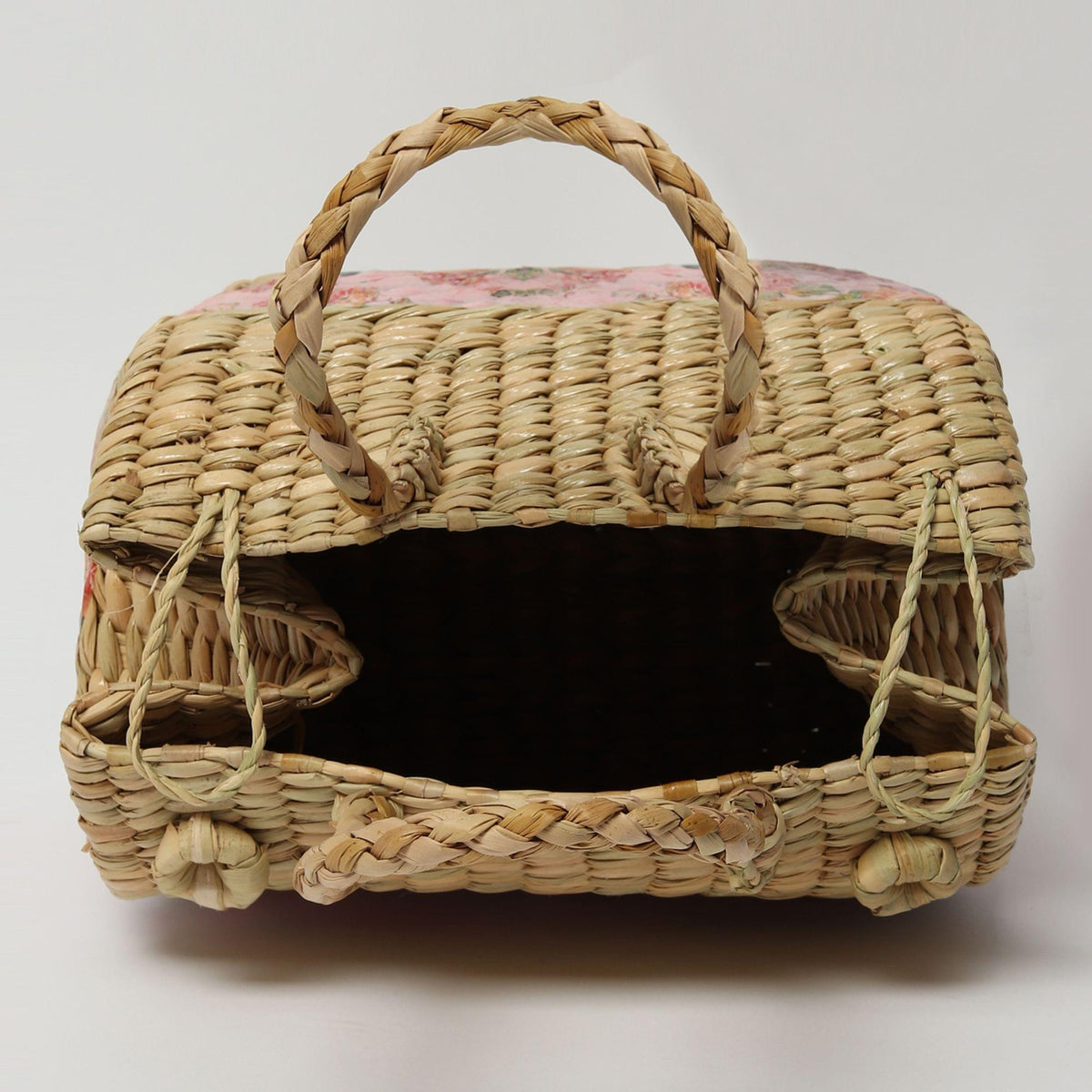 Seagrass Picnic Basket with Lid