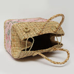 Seagrass Picnic Basket with Lid