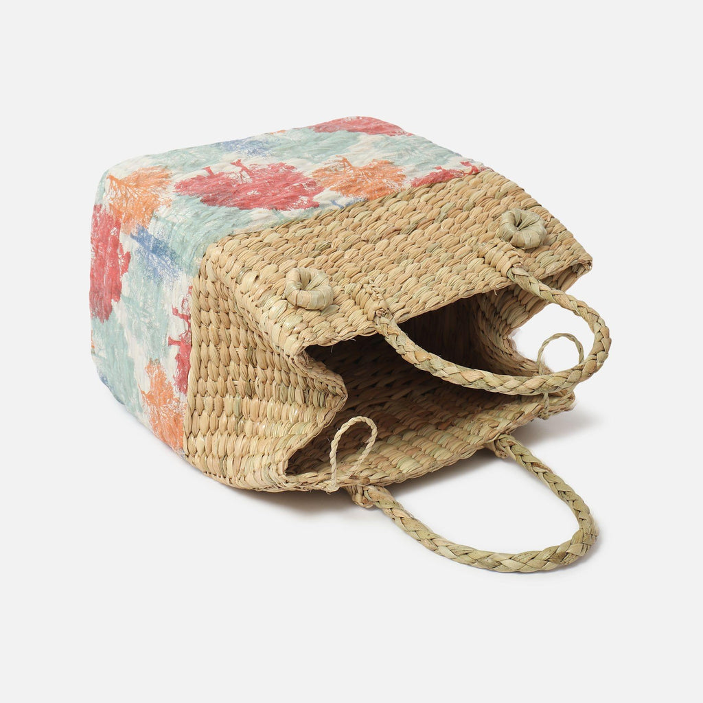 Seagrass Food Carrier Basket for Park Picnics & Weekend Trips