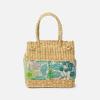 Portable Seagrass Picnic Hamper for Travel, Lunch, and Outdoor Adventures