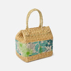 Portable Seagrass Picnic Hamper for Travel, Lunch, and Outdoor Adventures