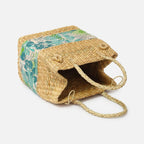 Portable Seagrass Picnic Hamper for Travel, Lunch, and Outdoor Adventures