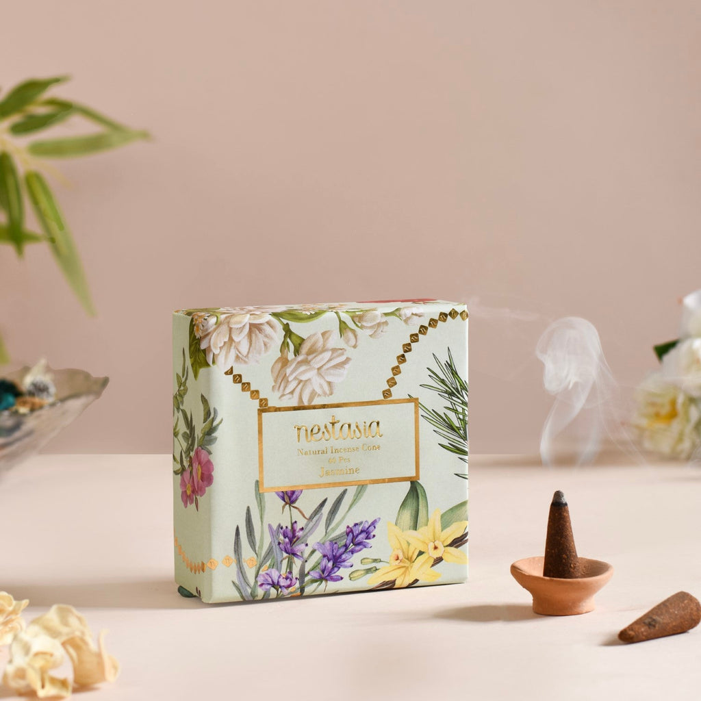 Floral Fragrant Incense Cones Set Of 5 Nestasia