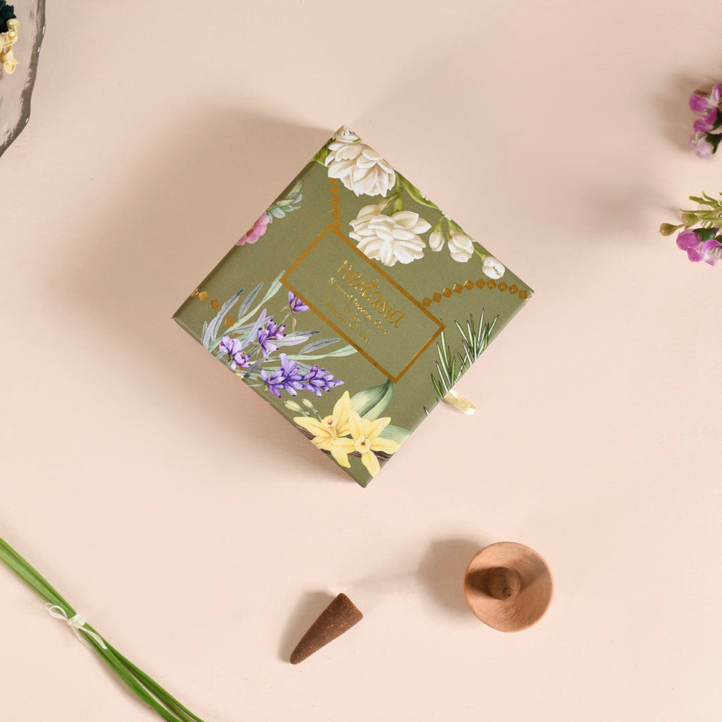 Lemongrass Aromatic Incense Cones Pack Of 40 Nestasia