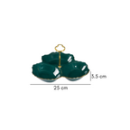 Dessert O' Clock Emerald Golden Platter Nestasia