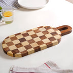 Atelier Serve And Slice Checkered Capsule Cheese Board 47x20cm Nestasia