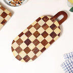 Atelier Serve And Slice Checkered Capsule Cheese Board 47x20cm Nestasia
