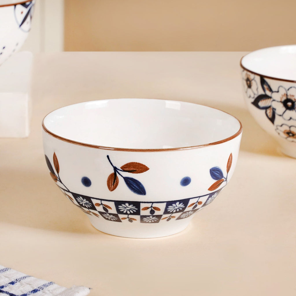 Indie Ceramic Snack Bowl Set Of 4 350ml Nestasia