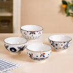 Indie Ceramic Snack Bowl Set Of 4 350ml Nestasia