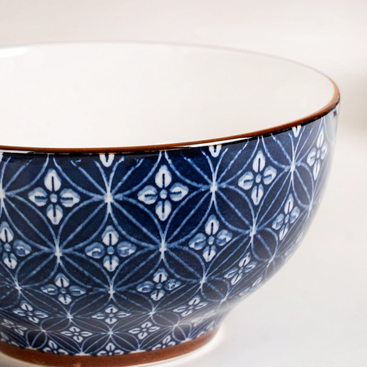 Indigo Ceramic Snack Bowl Set Of 6 350ml Nestasia