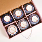 Indigo Ceramic Snack Bowl Set Of 6 350ml Nestasia