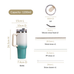 Heat Insulated Steel Water Bottle For Travel 1200ml Nestasia