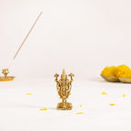 Tirupati Balaji Fine Carving Jewellery Finish Pure Brass Idol 7cm Nestasia
