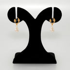 Ivory Gold Dangling Earrings Nestasia