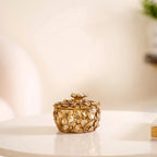 Floral 3D Trinket Jar Antique Bronze Nestasia