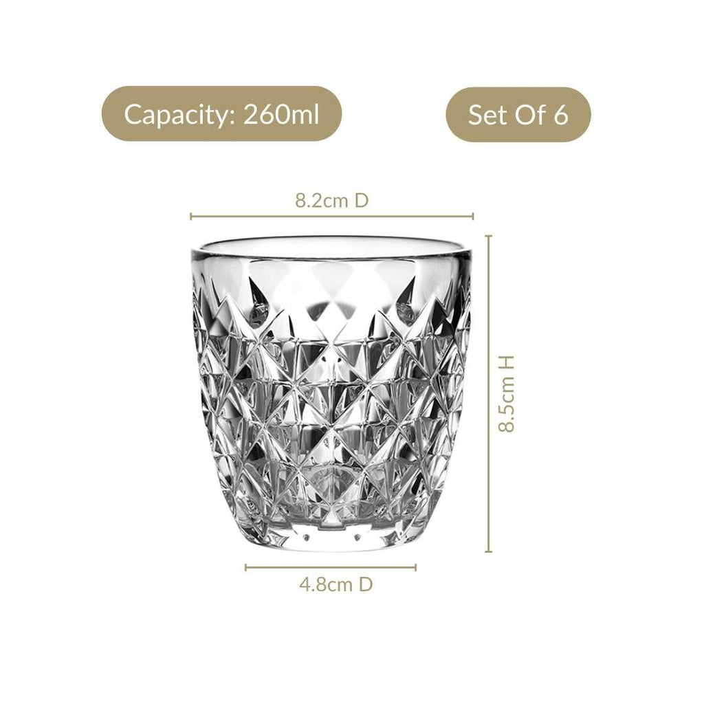 Juice Tumbler Set Of 6 260ml Nestasia