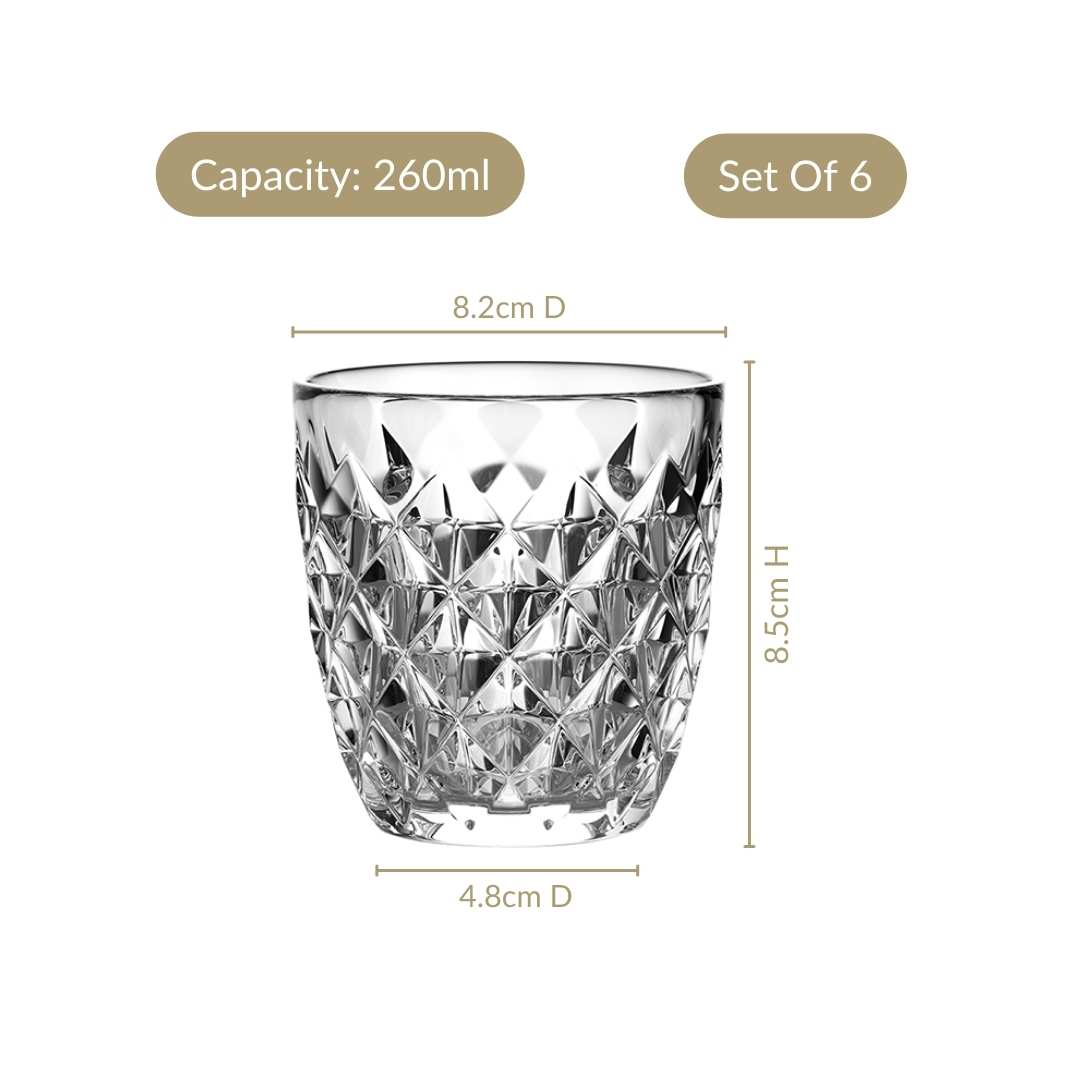 Juice Tumbler Set Of 6 260ml Nestasia