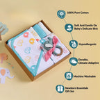 Jumbo Joy Baby Shower Gift With Towel Swaddle Napkin Rattle Set Of 6 Nestasia