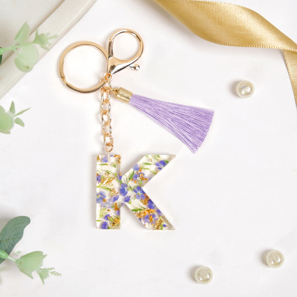 Alphabet Initial Letter K Keychain Nestasia