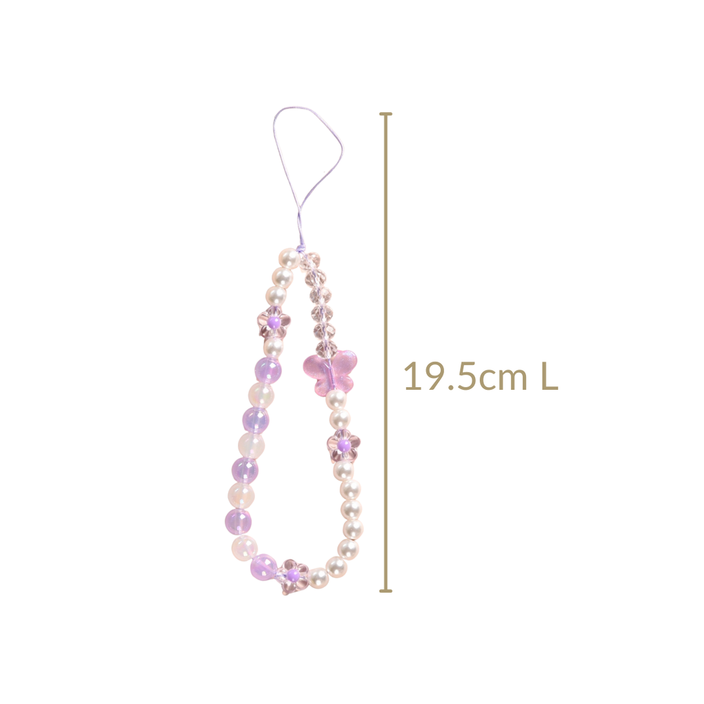 Flutter In Pink Mobile Phone Charm Lanyard Nestasia