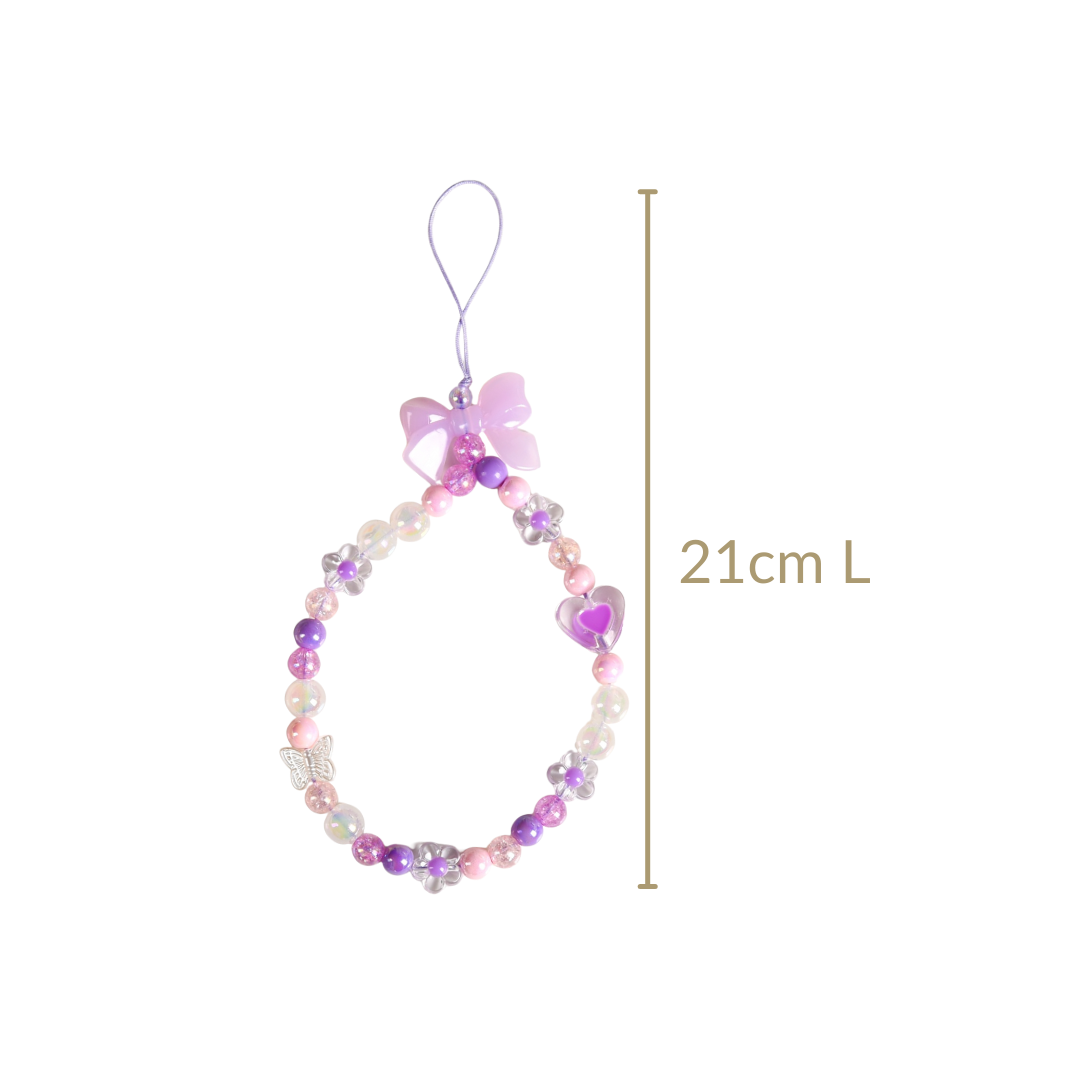 Lavender Blush Phone Charm Strap Nestasia