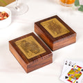 King And Queen Card Holder Set Of 2 With Playing Cards Nestasia