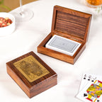 King And Queen Card Holder Set Of 2 With Playing Cards Nestasia