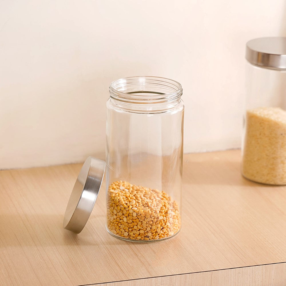 Tall Kitchen Storage Jars Set Of 4 1500ml Nestasia
