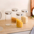 Tall Kitchen Storage Jars Set Of 4 1500ml Nestasia