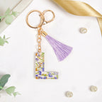 Lavender L Keychain With Dual Hooks Nestasia