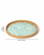 Rattan Decorative Serving Trays for Table and Home Use